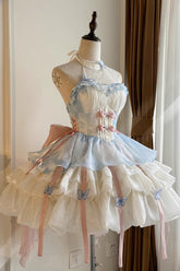 BXOXO - Love God's Promise Sleeveless Multi-layer Ruffle Sweet Elegant Princess Lolita Dress 3 Colors
